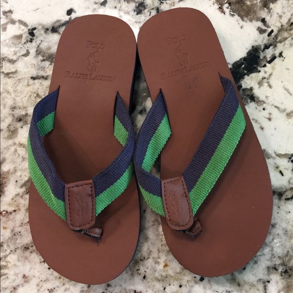 boys ralph lauren flip flops
